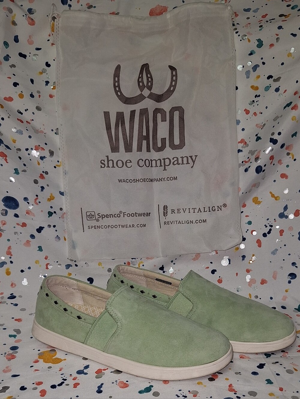 Spenco Women's Sage Green Slip-On Shoe Size 9.5